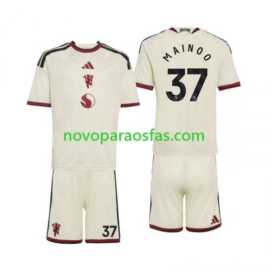 Camisolas Manchester United Kobbie Mainoo 37 Criança Alternativo 2026-2027 Manga Curta