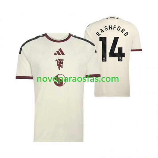 Camisolas Manchester United Marcus Rashford 14 Homem Alternativo 2026-2027 Manga Curta