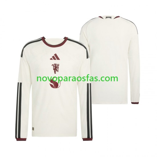 Camisolas Manchester United Homem Alternativo 2026-2027 Manga Comprida