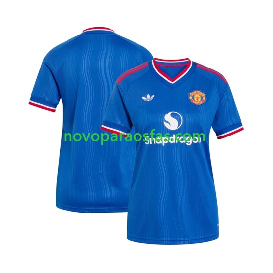 Camisolas Manchester United Mulher Visitante 2026-2027 Manga Curta