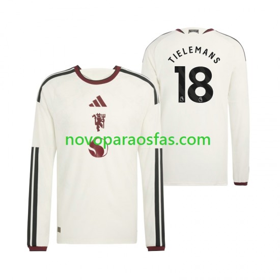 Camisolas Manchester United Youri Tielemans 18 Homem Alternativo 2026-2027 Manga Comprida
