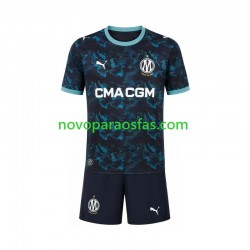 Camisolas Olympique de Marseille Criança Visitante 2026-2027 Manga Curta