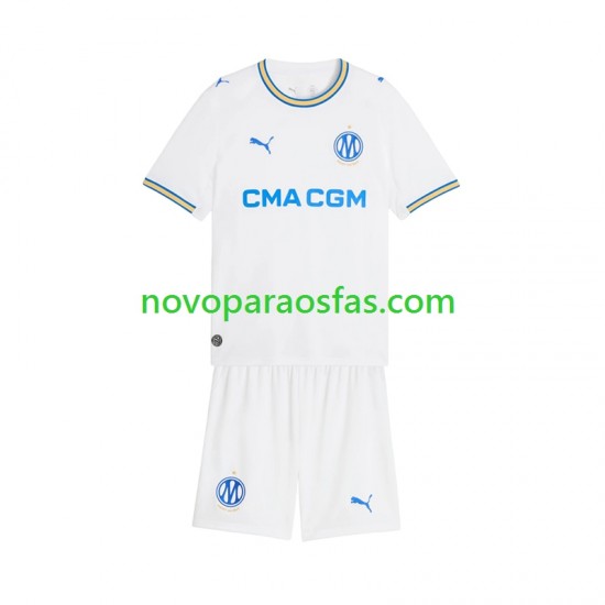 Camisolas Olympique de Marseille Criança Casa 2026-2027 Manga Curta