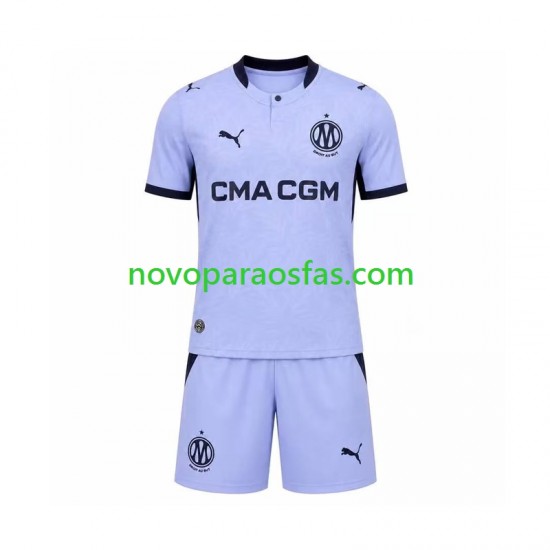 Camisolas Olympique de Marseille Criança Alternativo 2026-2027 Manga Curta