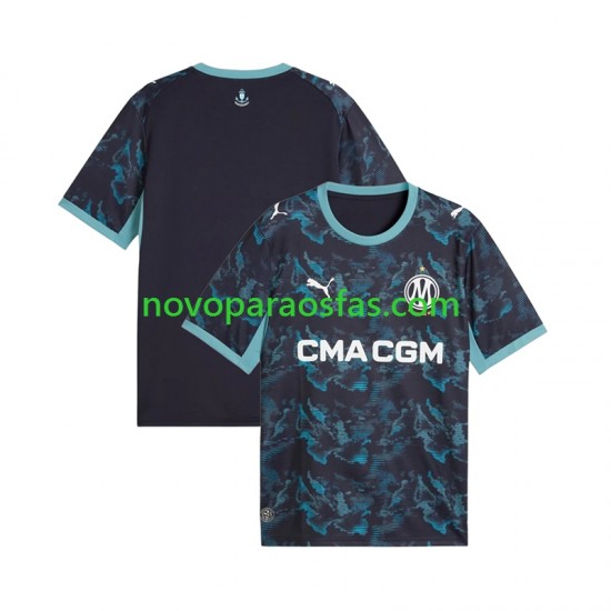 Camisolas Olympique de Marseille Homem Visitante 2026-2027 Manga Curta