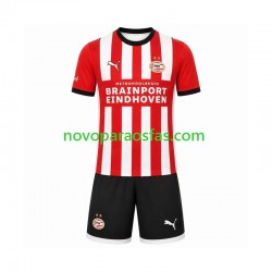 Camisolas PSV Eindhoven Criança Casa 2026-2027 Manga Curta
