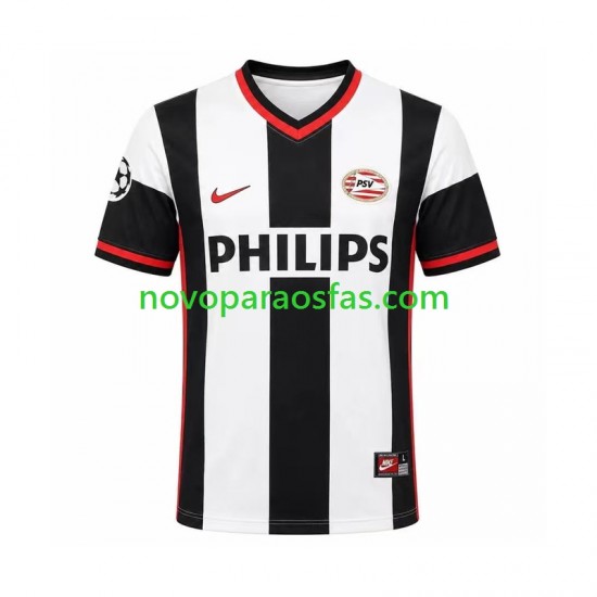Camisolas PSV Eindhoven Retro Homem Visitante 1998 Manga Curta