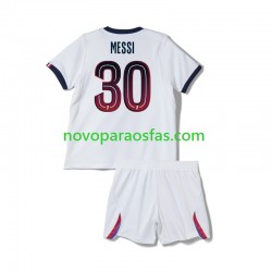 Camisolas Paris Saint-Germain Lionel Messi 30 Criança Visitante 2026-2027 Manga Curta