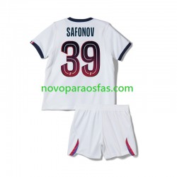 Camisolas Paris Saint-Germain Matvey Safonov 39 Criança Visitante 2026-2027 Manga Curta