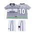 Camisolas Paris Saint-Germain OKOCHA 10 2000 2001 Retro Criança Visitante Manga Curta