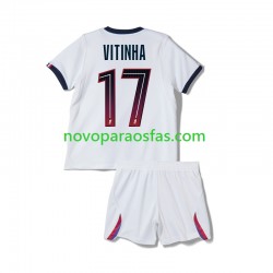 Camisolas Paris Saint-Germain Vitinha 17 Criança Visitante 2026-2027 Manga Curta