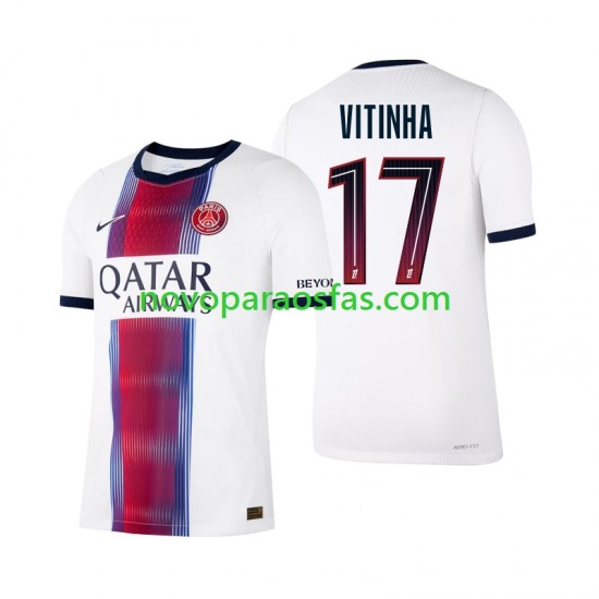 Camisolas Paris Saint-Germain Vitinha 17 Homem Visitante 2026-2027 Manga Curta