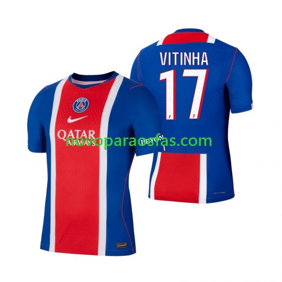 Camisolas Paris Saint-Germain Vitinha 17 Homem Casa 2026-2027 Manga Curta