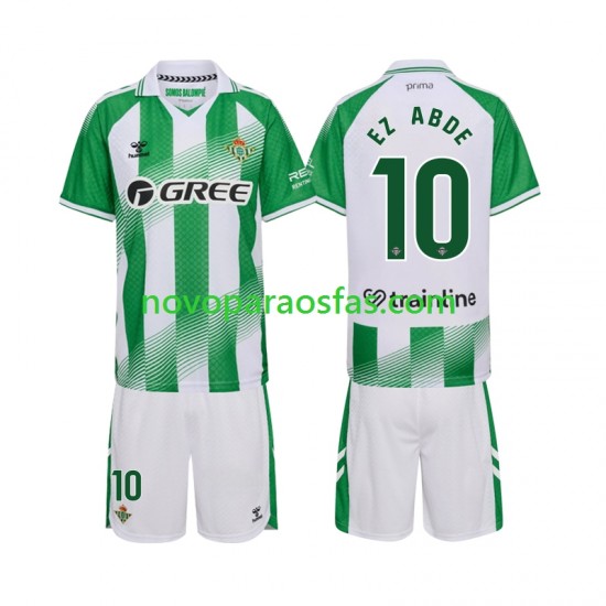Camisolas Real Betis Ez Abde 10 Criança Casa 2026-2027 Manga Curta