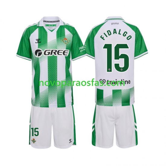 Camisolas Real Betis Fidalgo 15 Criança Casa 2026-2027 Manga Curta