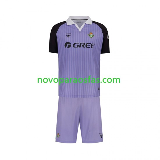 Camisolas Real Betis Guarda-redes Retro Criança Casa 2025-2026 Manga Curta
