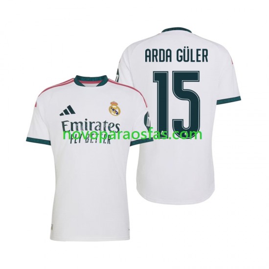 Camisolas Real Madrid Arda Guler 15 Homem Casa 2026-2027 Manga Curta