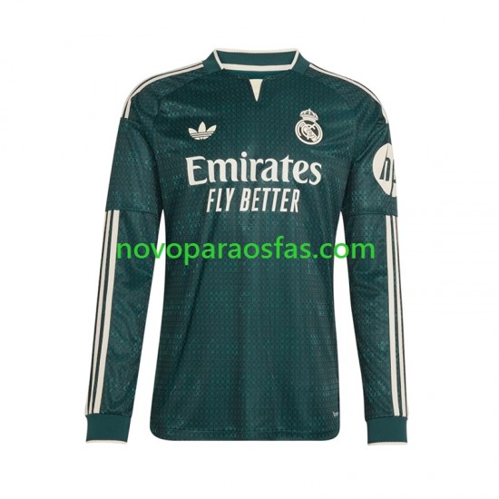 Camisolas Real Madrid Homem Visitante 2026-2027 Manga Comprida