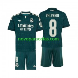 Camisolas Real Madrid Federico Valverde 8 Criança Visitante 2026-2027 Manga Curta