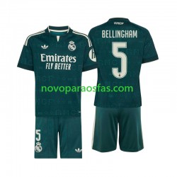 Camisolas Real Madrid Jude Bellingham 5 Criança Visitante 2026-2027 Manga Curta