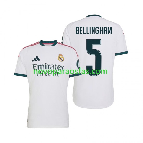 Camisolas Real Madrid Jude Bellingham 5 Homem Casa 2026-2027 Manga Curta