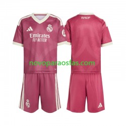Camisolas Real Madrid Criança Alternativo 2026-2027 Manga Curta