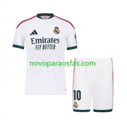 Camisolas Real Madrid Mbappé Kylian 10 Criança Casa 2026-2027 Manga Curta