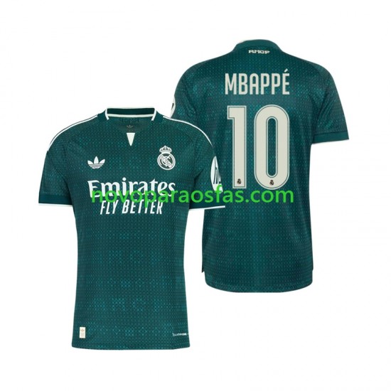 Camisolas Real Madrid Mbappé Kylian 10 Homem Visitante 2026-2027 Manga Curta