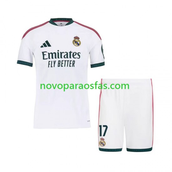 Camisolas Real Madrid Marc Cucurella 17 Criança Casa 2026-2027 Manga Curta