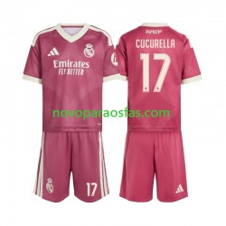 Camisolas Real Madrid Marc Cucurella 17 Criança Alternativo 2026-2027 Manga Curta