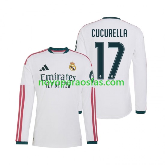 Camisolas Real Madrid Marc Cucurella 17 Homem Casa 2026-2027 Manga Comprida