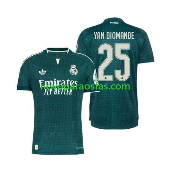 Camisolas Real Madrid Yan Diomande 25 Homem Visitante 2026-2027 Manga Curta