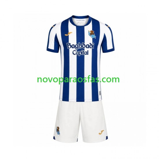Camisolas Real Sociedad Criança Casa 2026-2027 Manga Curta