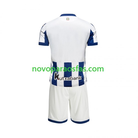 Camisolas Real Sociedad Criança Casa 2026-2027 Manga Curta