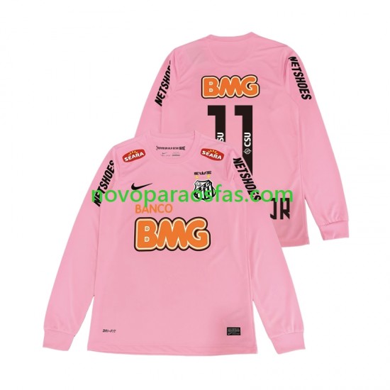 Camisolas Santos Neymar JR 11 2012 2013 Retro Homem Quarto Manga Comprida