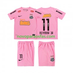 Camisolas Santos Neymar JR 11 2012 2013 Retro Criança Quarto Manga Curta