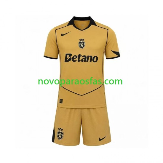 Camisolas Sporting CP Criança Visitante 2026-2027 Manga Curta