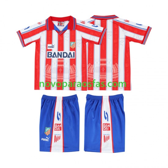 Camisolas Sporting CP 1996 1997 Retro Criança Casa Manga Curta