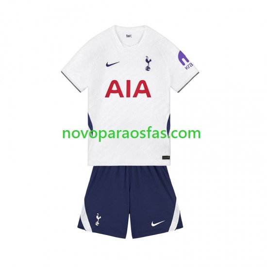 Camisolas Tottenham Hotspur Criança Casa 2026-2027 Manga Curta