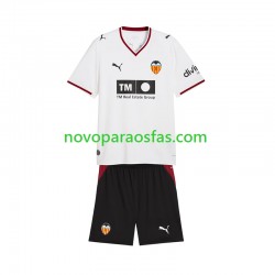 Camisolas Valencia CF Criança Casa 2026-2027 Manga Curta