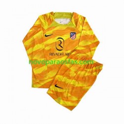 Camisolas Atlético Madrid Orangecolor Guarda-redes Criança 2023-2024 Manga Comprida