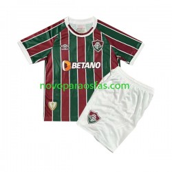 Camisolas Fluminense Criança Casa 2023-2024 Manga Curta