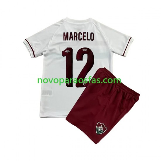 Camisolas Fluminense Marcelo 12 Criança Visitante 2023-2024 Manga Curta