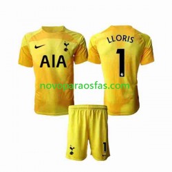 Camisolas Tottenham Hotspur Hugo Lloris 1 Guarda-redes Criança Casa 2022-2023 Manga Curta