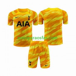 Camisolas Tottenham Hotspur Orangecolor Guarda-redes Criança Visitante 2023-2024 Manga Curta