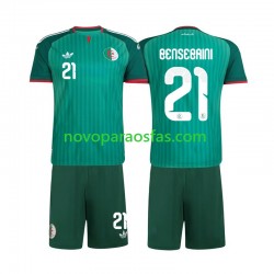 Camisolas Argélia Ramy Bensebaini 21 Criança Visitante 2026 Manga Curta