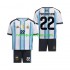 Camisolas Argentina Franco Mastantuono 22 Criança Casa Copa do Mundo 2026 Manga Curta