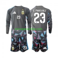 Camisolas Argentina Emiliano Martinez 23 Guarda-redes Criança Casa Copa do Mundo 2026 Manga Comprida