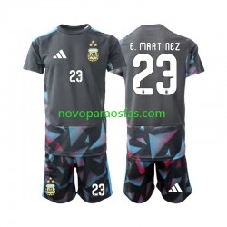 Camisolas Argentina Emiliano Martinez 23 Guarda-redes Criança Casa Copa do Mundo 2026 Manga Curta