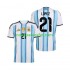 Camisolas Argentina Jose Manuel Lopez 21 Homem Casa Copa do Mundo 2026 Manga Curta